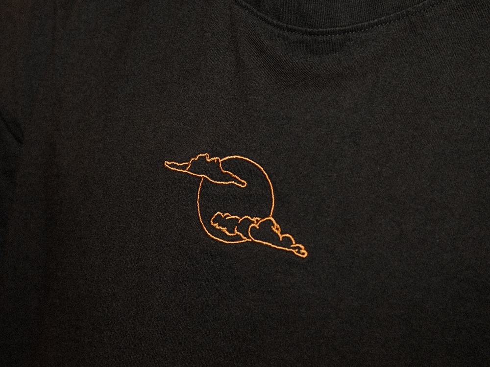 Tamino Cloud T-shirt Embroidered T-shirt Black